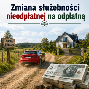 Zmiana służebności nieodpłatnej na odpłatną